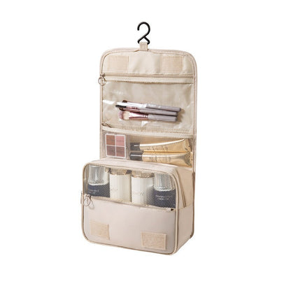 Diagonal woven hanging travel toiletry bag, makeup bag, large-capacity Oxford cloth hook toiletry bag, travel storage bag - image 5