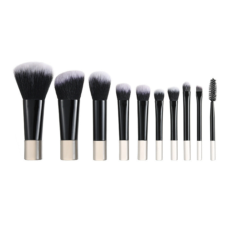 10-piece long-handle makeup brush set, complete with powder brush, contour brush, eyeshadow brush, makeup brush, charming girl brushes, cross-border - image 5