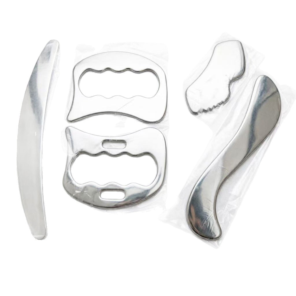 In-stock stainless steel fascia scraping board from the manufacturer, multi-functional tool for facial massage, beauty, and whole-body relaxation - image 5