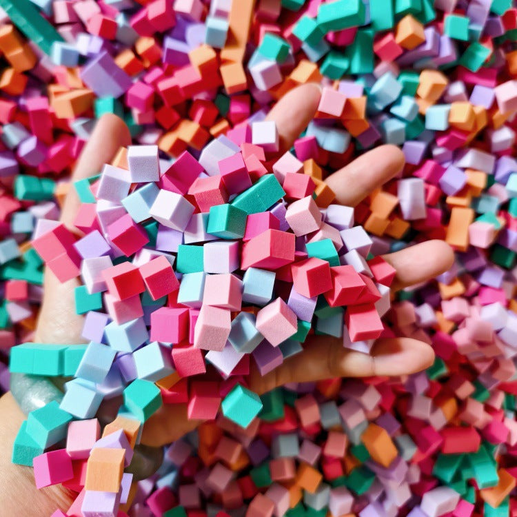 5000 Pieces of Nail Art Sponge Gel Pads, Colorful Sponge Pads, Nail Art Tools, Tofu Block Gel Pads, Gradient - image 2