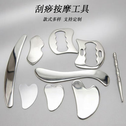 Manufacturer's In-Stock High-Quality Stainless Steel Fascia Knife Scraping Board for Full-Body Meridian Massage and Beauty Tools - image 1