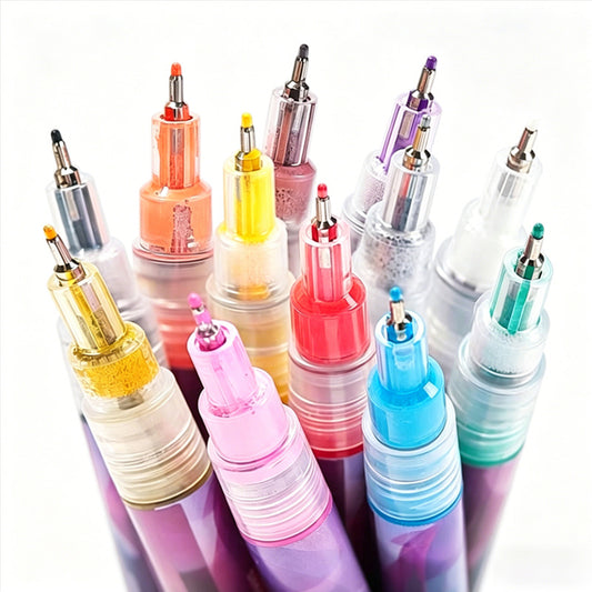 Cross-Border 12-Color DIY Nail Art Pens, Multi-Color Nail Pens, Graffiti Pens, Quick-Drying Watercolor Pen Set, Marker Pens - image 2