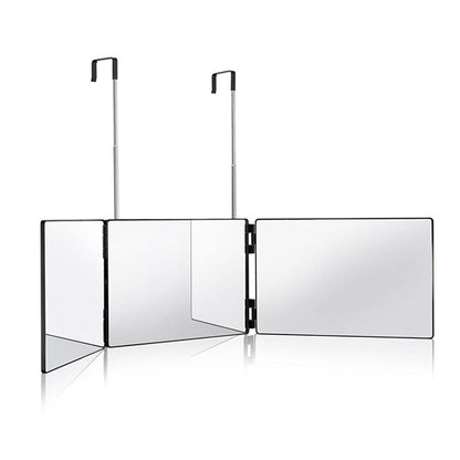 Hanging Led Makeup Folding Three-Way Mirror Cross-Border 70% off Mirror Rearview Threemirror Adjustable and Extendable - image 3