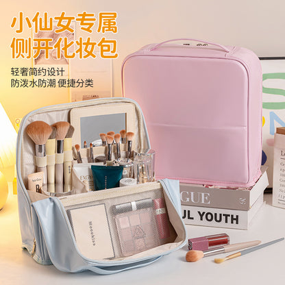 Yt Makeup Bag Can Be Hung and Detached from the Suitcase, Waterproof Leather Surface, Portable Travel Stackable Luxury Toiletry and Makeup Organizer Bag - image 1