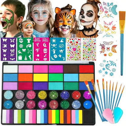 Cross-Border Hot-Selling Product: 42-Color Face Painting Set for Halloween and Easter, Children's Face Paint - image 2