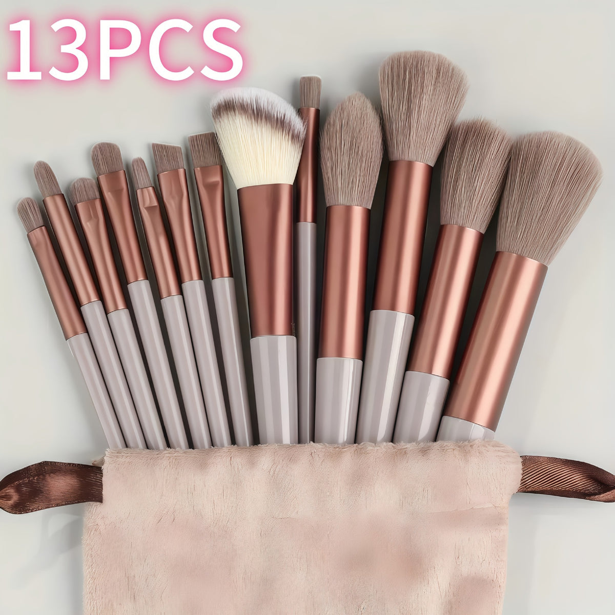 Cross-border 33-piece set of makeup brushes, eyelash brushes, lip brushes, beauty sponges, headbands, wristbands, facial cleansing sponges, complete series - image 4