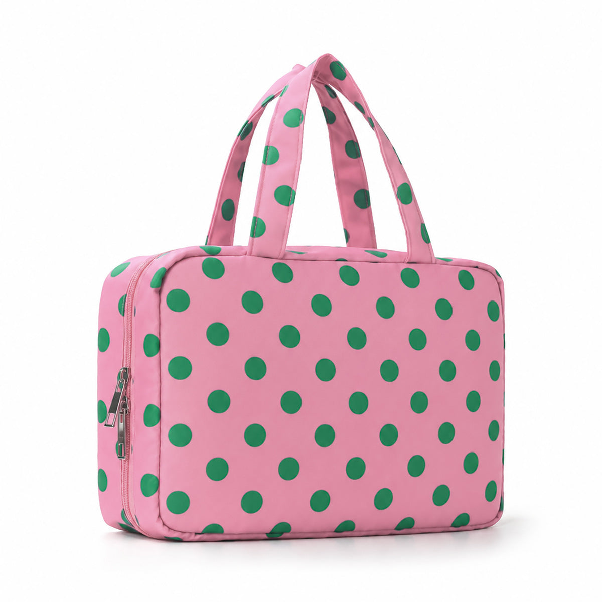 2026Ins Polka Dot Hanging Toiletry Bag 60% off Foldable Toiletry Storage Bag Portable Travel Makeup Bag with Dry and Wet Separation - image 2