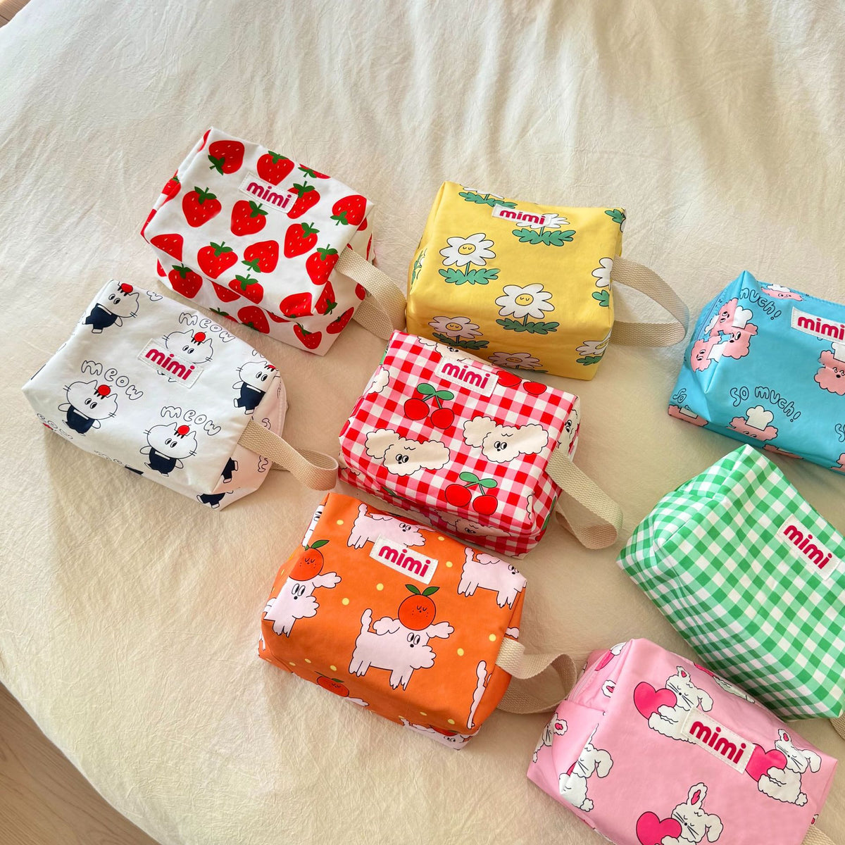 Korean Style Diaper Storage Bag, Quilted Baby Clothing Bag, Baby Bottle, Mother and Baby Stroller Hanging Bag, Cosmetic Bag - image 1