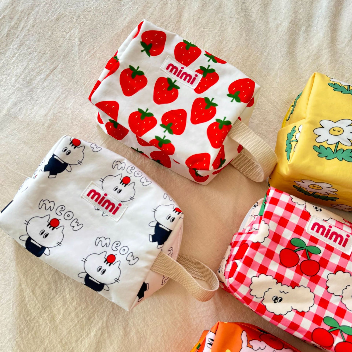 Korean Style Diaper Storage Bag, Quilted Baby Clothing Bag, Baby Bottle, Mother and Baby Stroller Hanging Bag, Cosmetic Bag - image 3