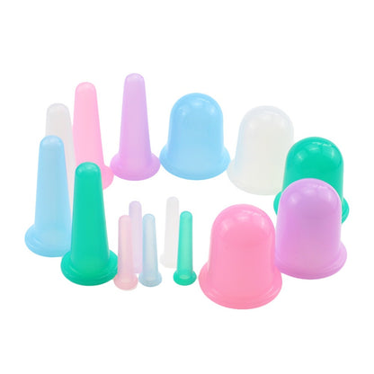 Private label cross-border silicone cupping device, food-grade moisture-absorbing cup, cupping therapy facial beauty and health care set, massage cup - image 1