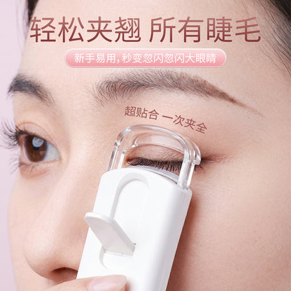 New portable eyelash curler with display screen, auxiliary lighting, long-lasting styling, rechargeable, constant temperature electric heating - image 3