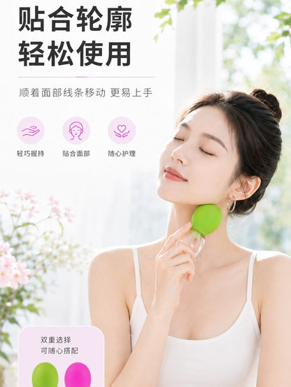 Facial cupping device for lifting and massaging the face, pulling and cupping to clear meridians, silicone vacuum cup for massage and beauty treatment - image 3