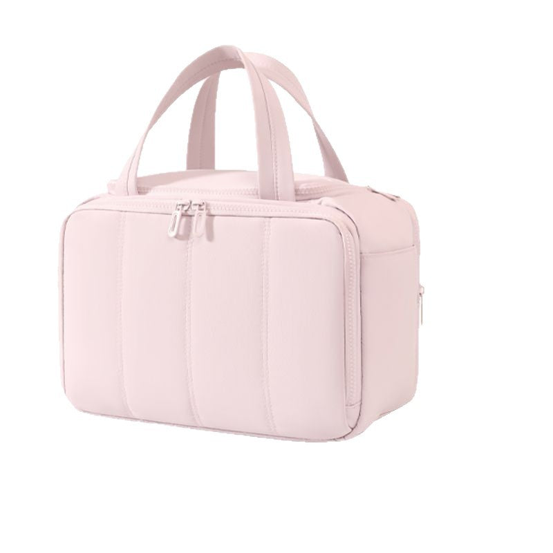 Amazon's new women's travel large-capacity makeup bag is lightweight with a large opening, quilted and fluffy storage bag - image 5