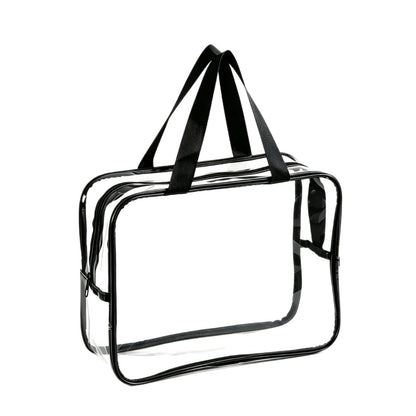 Portable transparent PVC toiletry bag, high-end large-capacity waterproof travel bag, makeup bag, toiletry storage bag - image 5