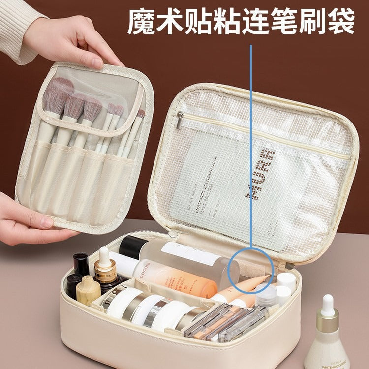 Cross-border New Model: Freely Divided Makeup Bag, Large Capacity, Portable Travel Toiletry and Makeup Bag - image 3