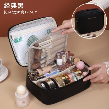 Cross-border New Model: Freely Divided Makeup Bag, Large Capacity, Portable Travel Toiletry and Makeup Bag - image 4