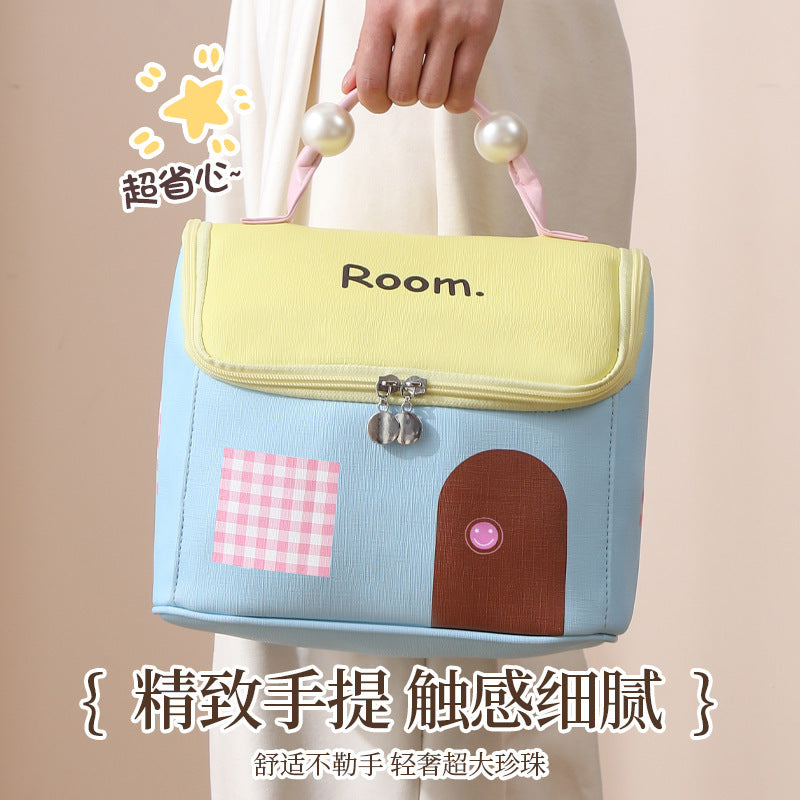 New small house makeup bag, large capacity storage bag, travel toiletry and cosmetic bag, storage bag for women on the go - image 3