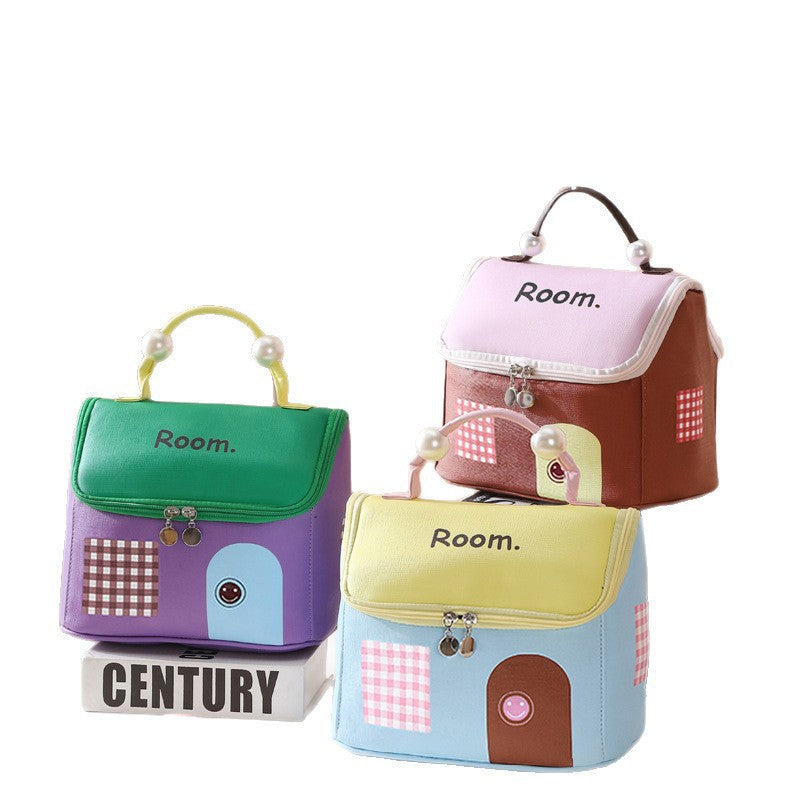 New small house makeup bag, large capacity storage bag, travel toiletry and cosmetic bag, storage bag for women on the go - image 5