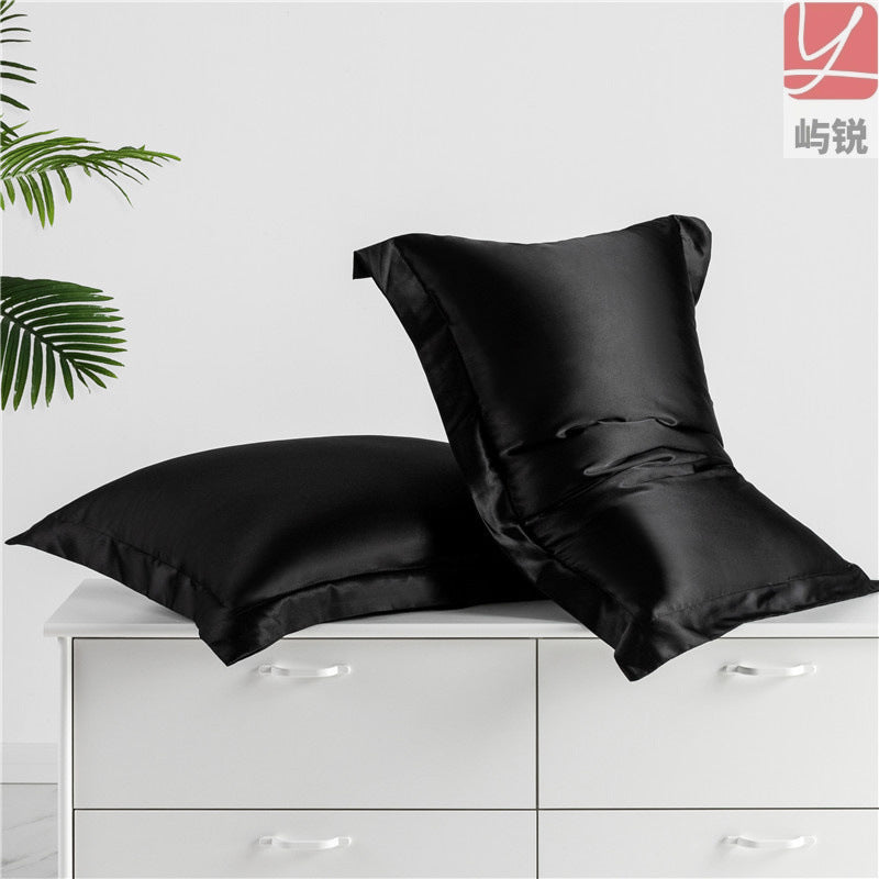 Summer beauty silk pillowcase, ice silk pillowcase, silk satin single-person silk pillowcase, pillow cover 48*7 Yurui - image 4