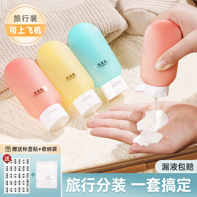Travel-sized bottles for shampoo, shower gel, toiletry set, travel supplies, skincare, cosmetics, portable sample empty bottles - image 1