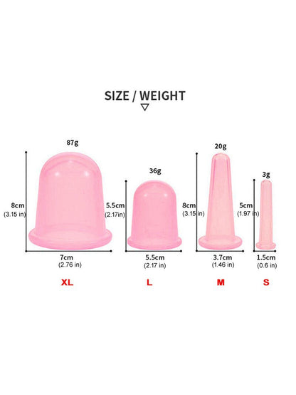 Private label cross-border silicone cupping device, food-grade moisture-absorbing cup, cupping therapy facial beauty and health care set, massage cup - image 2