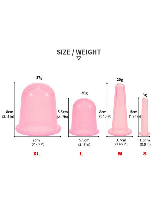 Private label cross-border silicone cupping device, food-grade moisture-absorbing cup, cupping therapy facial beauty and health care set, massage cup - image 2