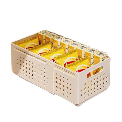 Direct from the manufacturer, drawer-style cosmetic organizer with built-in adjustable rectangular retractable storage box for snacks and miscellaneous items - image 4