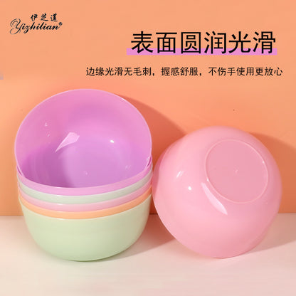 Medium-sized flat-bottomed mask bowl for DIY homemade face masks, made of PP material, specialized tool for beauty salons, wholesale from manufacturer - image 4