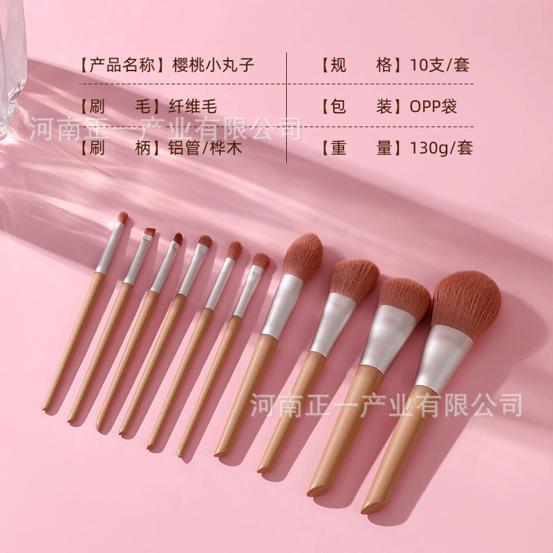 Morandi Makeup Brush Set Soft Hair Powder Brush Eyeshadow Brush Highlighter Brush Contour Brush Lip Brush Beauty Tools - image 3