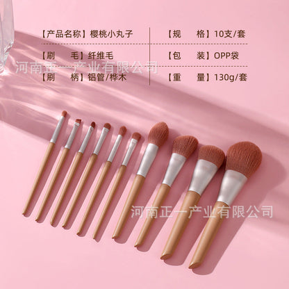 Morandi Makeup Brush Set Soft Hair Powder Brush Eyeshadow Brush Highlighter Brush Contour Brush Lip Brush Beauty Tools - image 3