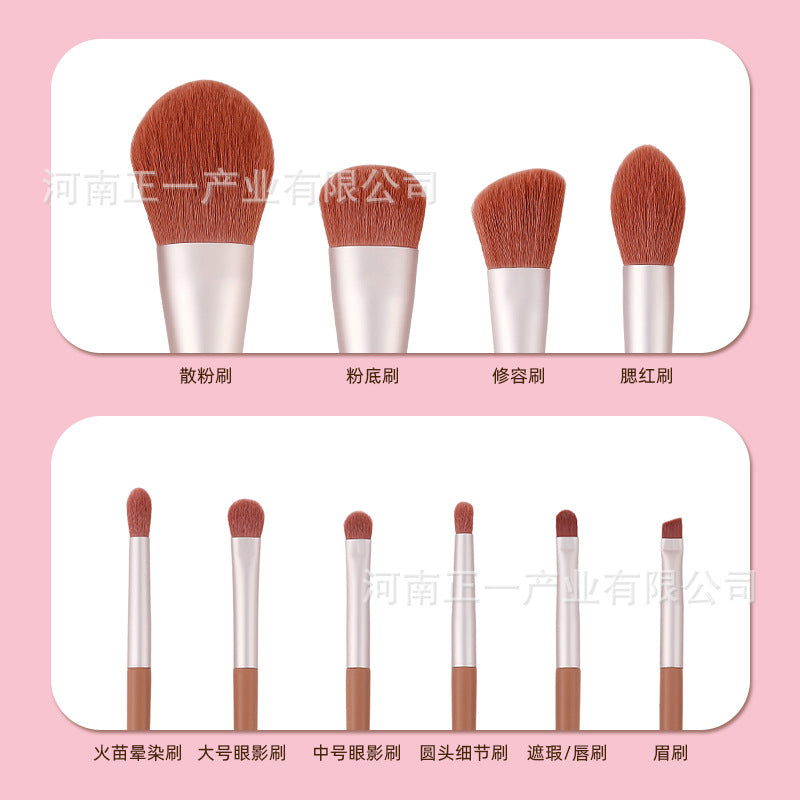 Morandi Makeup Brush Set Soft Hair Powder Brush Eyeshadow Brush Highlighter Brush Contour Brush Lip Brush Beauty Tools - image 4