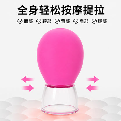 Facial cupping device for lifting and massaging the face, meridian massage, silicone vacuum cup, gua sha beauty tool, wholesale - image 3