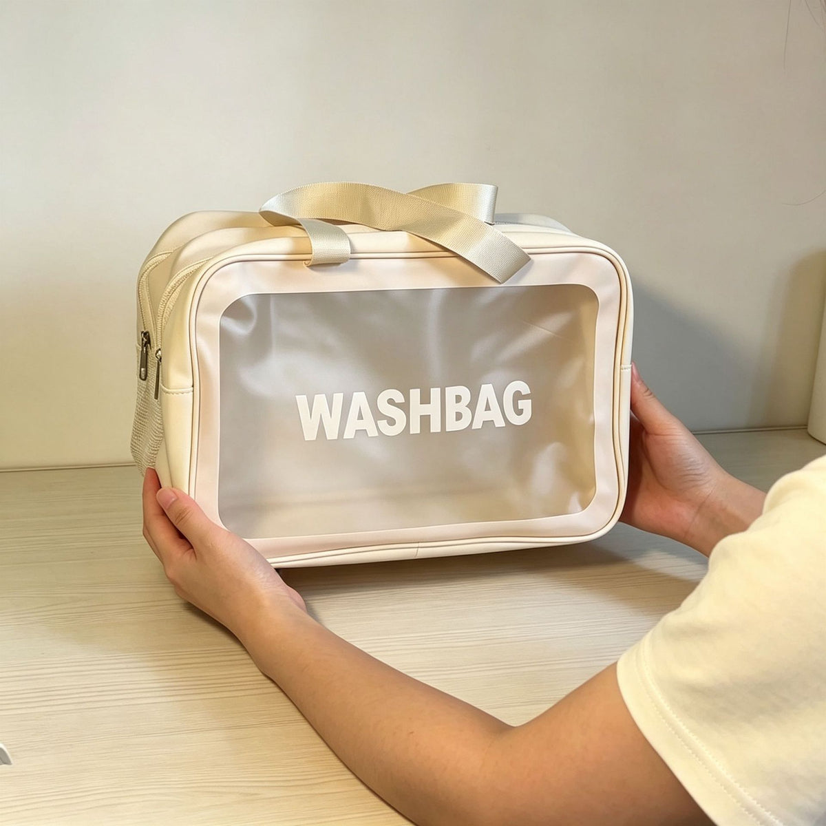 Toiletry bag with dry and wet separation, large capacity travel makeup bag, portable toiletry storage bag for business trips and travel - image 4