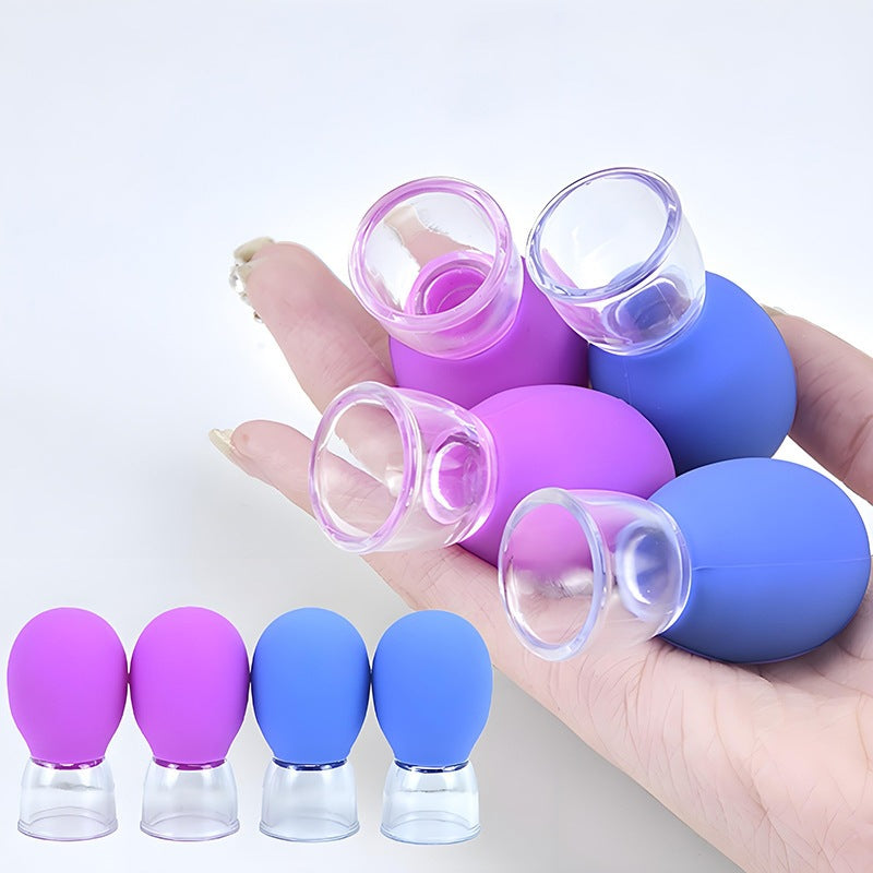 Facial cupping device for lifting and massaging the face, silicone vacuum cup for gua sha beauty treatment - image 3