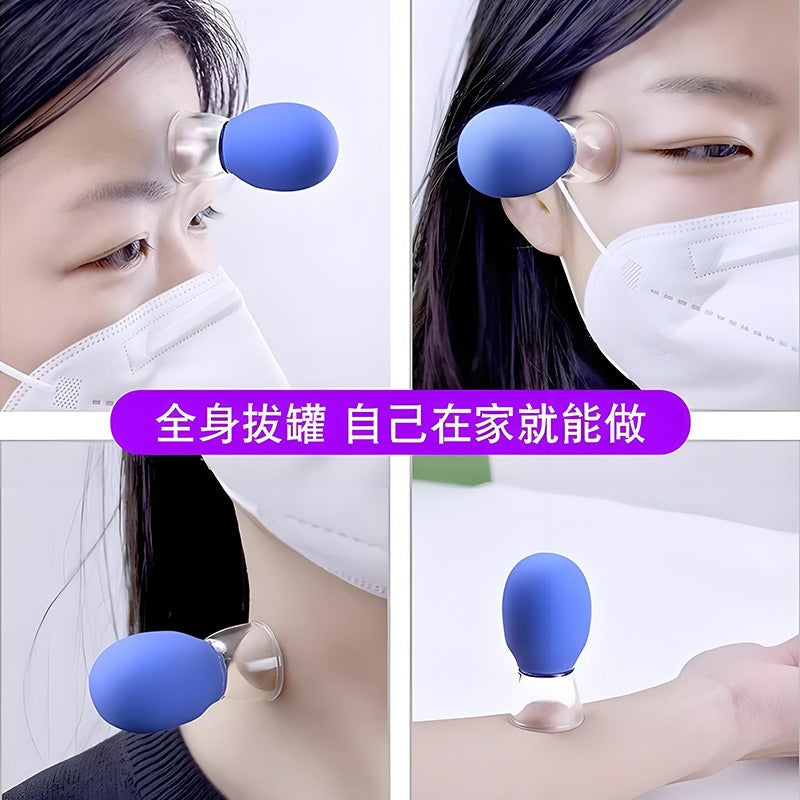 Facial cupping device for lifting and massaging the face, silicone vacuum cup for gua sha beauty treatment - image 4