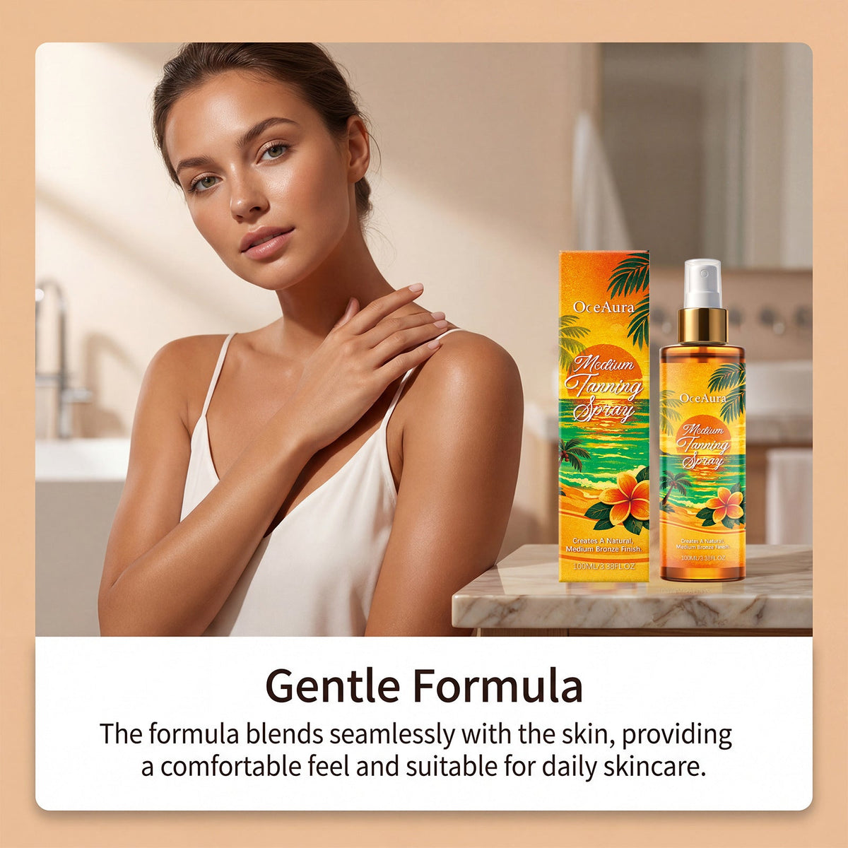 Even-toning Darkening Spray for Summer Outdoor Use to Enhance