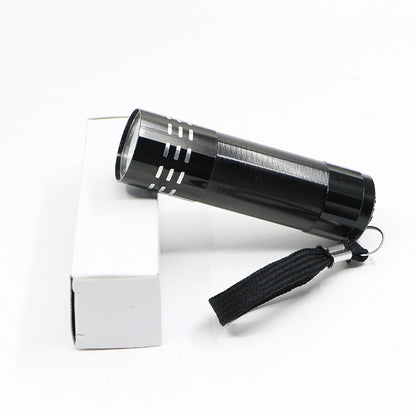 Purple UV lamp 9LED flashlight multifunctional ultraviolet flashlight leak detection curing nail art money detector Wood's lamp - image 1