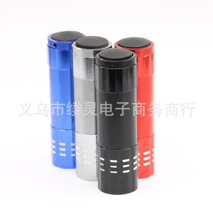 Purple UV lamp 9LED flashlight multifunctional ultraviolet flashlight leak detection curing nail art money detector Wood's lamp - image 2