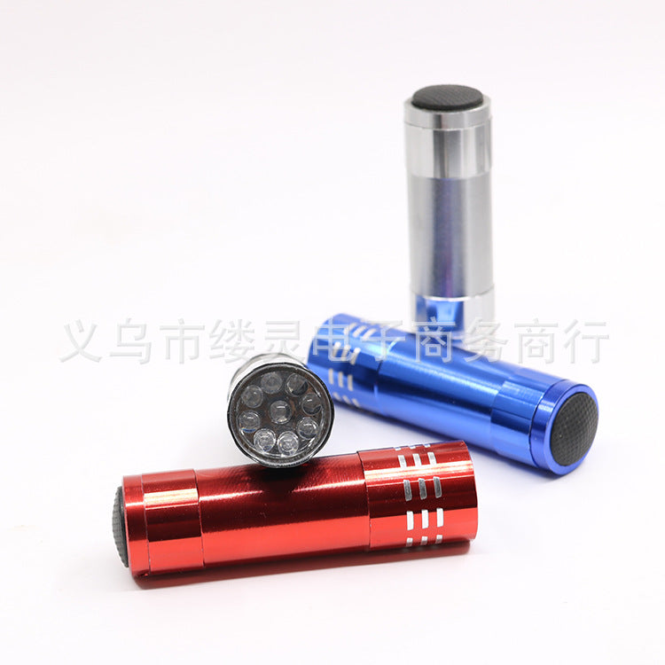Purple UV lamp 9LED flashlight multifunctional ultraviolet flashlight leak detection curing nail art money detector Wood's lamp - image 3