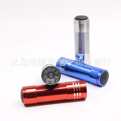 Purple UV lamp 9LED flashlight multifunctional ultraviolet flashlight leak detection curing nail art money detector Wood's lamp - image 3