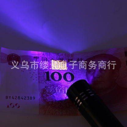 Purple UV lamp 9LED flashlight multifunctional ultraviolet flashlight leak detection curing nail art money detector Wood's lamp - image 4
