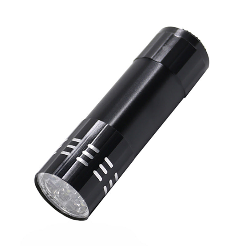 Purple UV lamp 9LED flashlight multifunctional ultraviolet flashlight leak detection curing nail art money detector Wood's lamp - image 5
