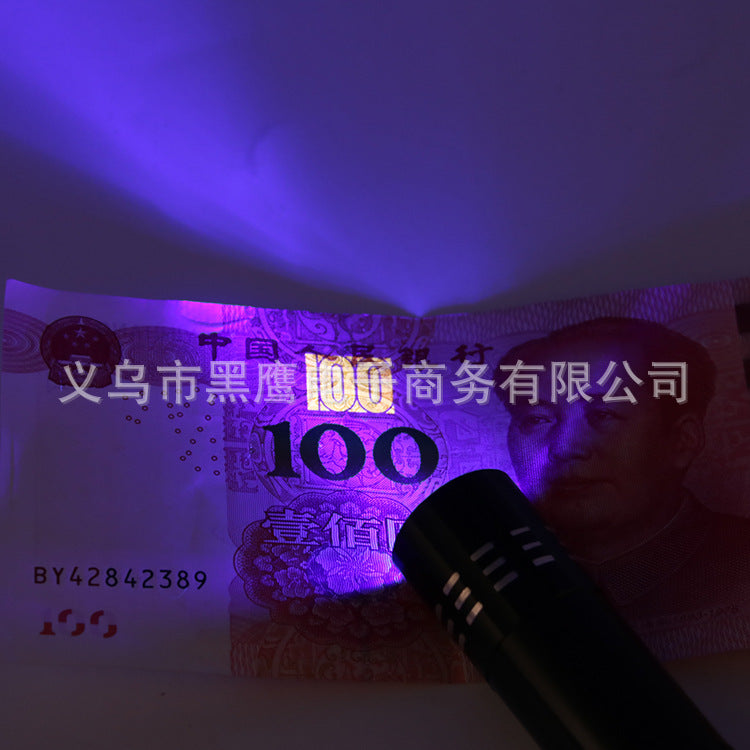 Ultraviolet nine-lamp banknote-checking flashlight 9LED purple nail art UV curing fluorescent agent detection and identification of Wood's lamp - image 2