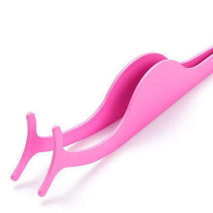 Factory direct supply auxiliary device eyelash curler stainless steel false eyelash eyebrow clamp tweezers beauty tools Eyelash Curler - image 4