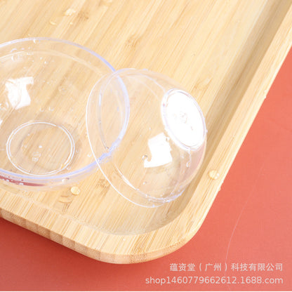 Factory wholesale thick wear-resistant acrylic beauty bowl No. 1 diameter 6cm film Bowl set transparent mask Bowl - image 3