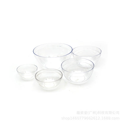 Factory wholesale thick wear-resistant acrylic beauty bowl No. 1 diameter 6cm film Bowl set transparent mask Bowl - image 5