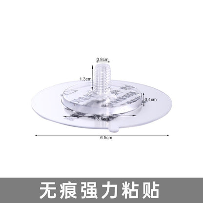 Punch-free M8 seamless strong transparent paste suction cup nail-free installation fixed hanger hanger storage screw rod - image 4