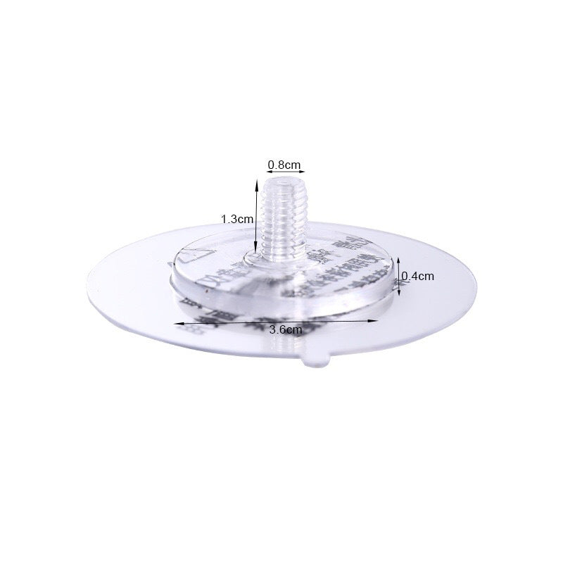 Punch-free M8 seamless strong transparent paste suction cup nail-free installation fixed hanger hanger storage screw rod - image 5