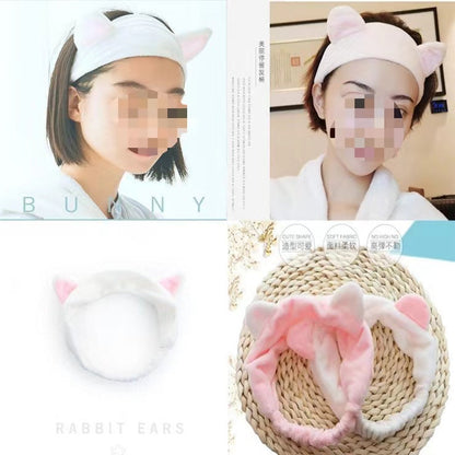 Women's Face Wash Hair Band Women's Hair Band Cat Ear Hair Band Korean Cute Headwear Apply Mask Makeup Headband Women - image 1