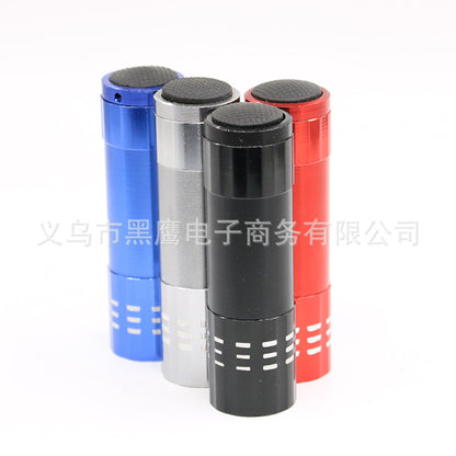 9LED ultraviolet flashlight banknote checking mini nine-Lamp UV curing mask nail fluorescent agent checking pen purple lamp - image 2